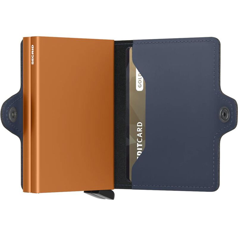 Secrid Twinwallet Matte Night Blue Orange image number 1